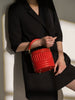 Red Women Luxury Leather Bucket Bag 5